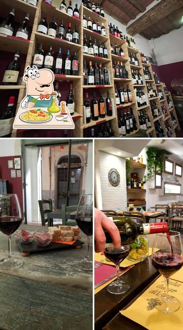 La cibo e interni del ristorante