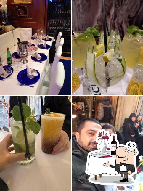 Dai un’occhiata alla immagine che raffigura la tavolo da pranzo e bancone da bar di Trevi sushibar
