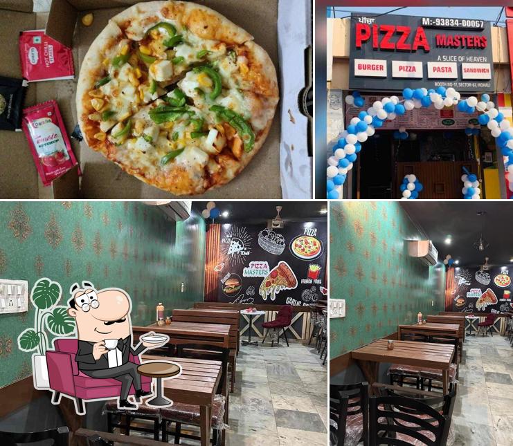The picture of Pizza Masters’s interior and food