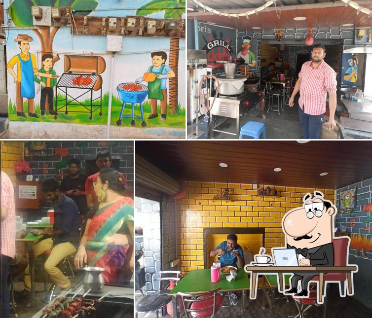 The interior of Sri's Grill Adda