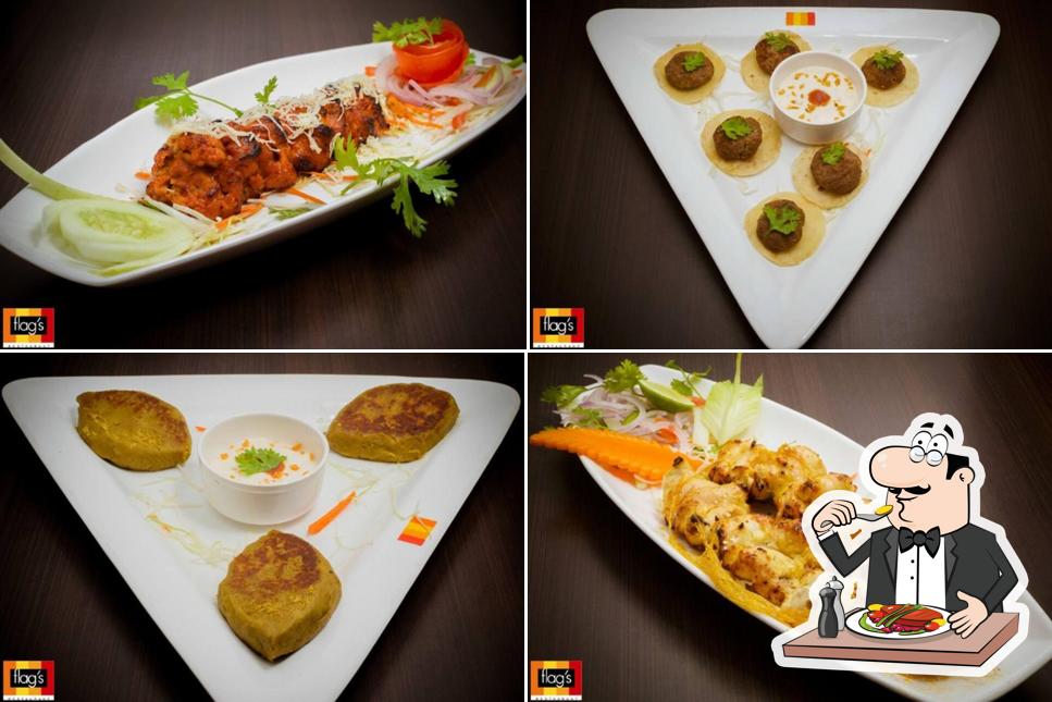 Food at Flag's Restaurant