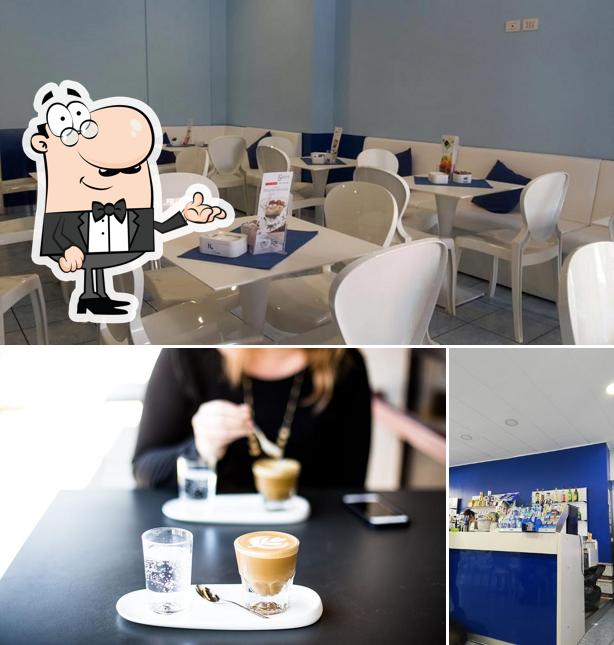 Gli interni di Blu bar