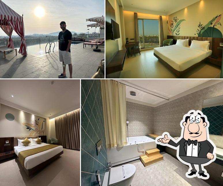 The interior of Hotel Bawa Udaipur