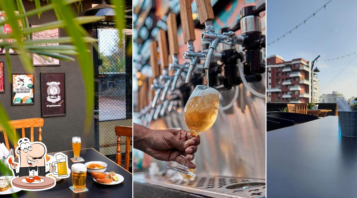 Enjoy a glass of light or dark beer