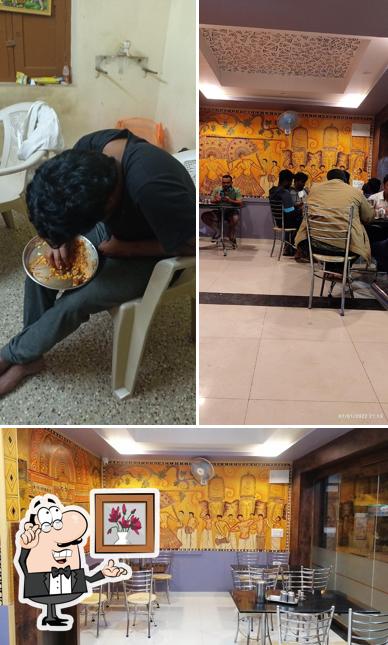 The interior of Kairali Mess, Kerala Style Food