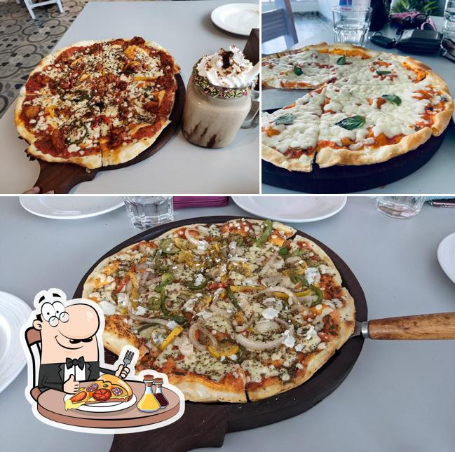 Pick pizza at La Artisan Bistro