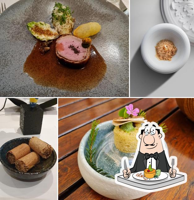 Platti al Restaurant Le Pont de Brent