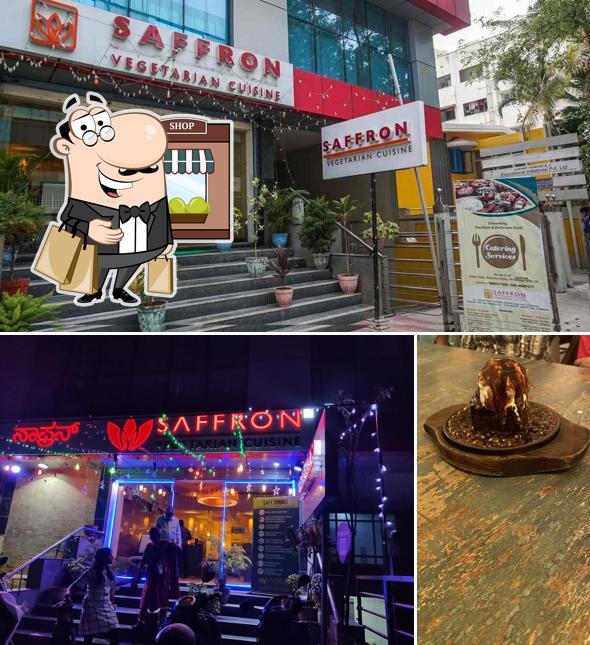 Check out the outside area of Saffron Restaurant