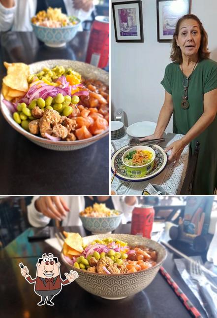 Platos en Menu Poke Copacabana