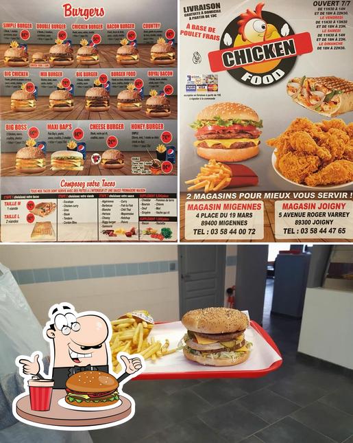 Prenez un hamburger à Chicken Food