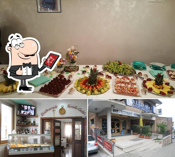 Questa è la immagine che raffigura la esterno e cibo di Bar Spanò - Ristorante - Tabacchi - Affitta Camere - Catering
