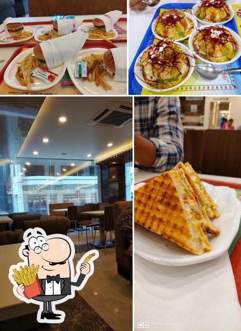 Taste French fries at S. K. Foods & Beverages