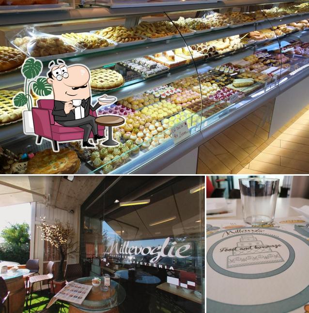 Pasticceria Millevoglie si caratterizza per la interni e cibo