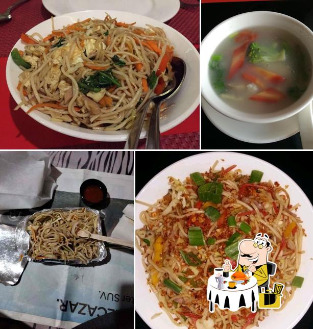 Food at Golden China Restaurant Agra