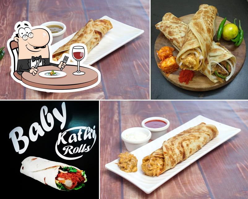 Meals at Baby Kathi Rolls
