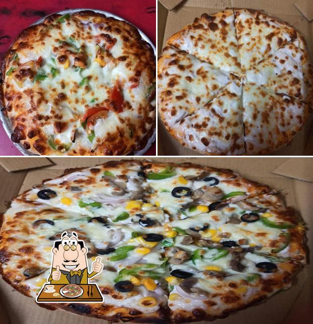 Pick different kinds of pizza