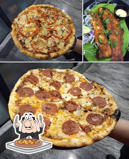 Try out pizza at Kitchens@ Koramangala