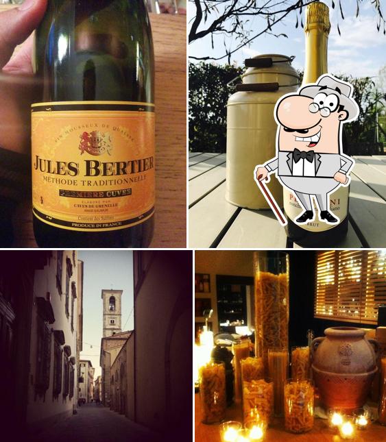 La foto di esterno e bevanda da Ristorante Cozzeria Pluma Pistoia