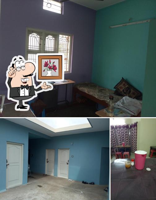 Among various things one can find interior and exterior at Akshaya Mess