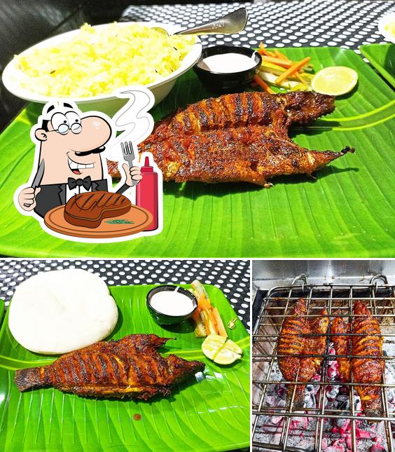 Order meat dishes at Al Sulthan Grill Cafe