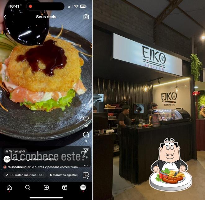 Comida em Eiko sushi