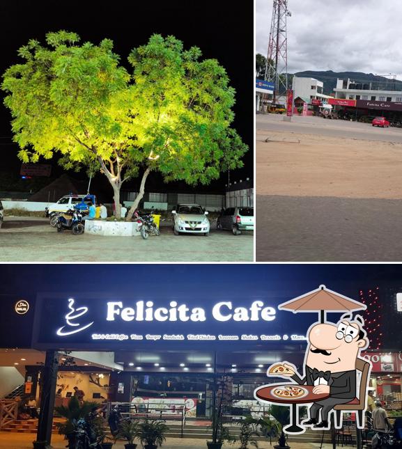 Enjoy the view at the outside area of Felicita Cafe