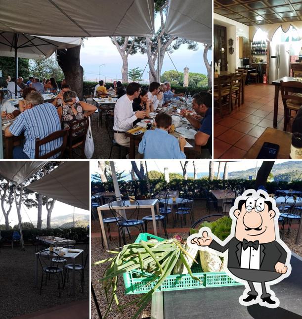 Gli interni di Osteria di Castello