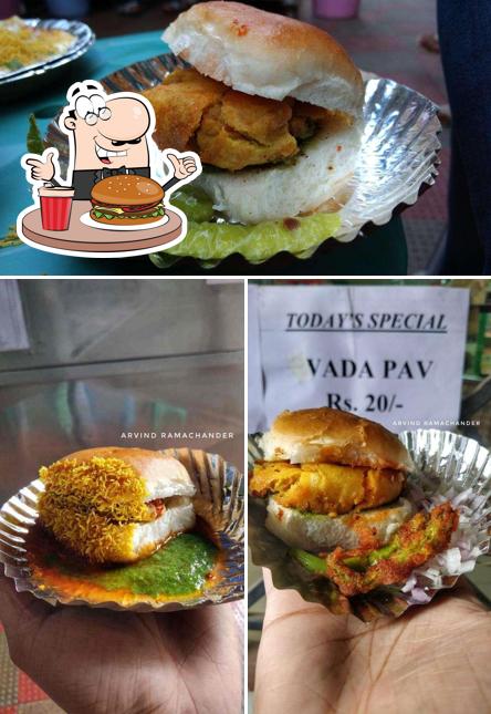 Try out a burger at Gopal Chat Center