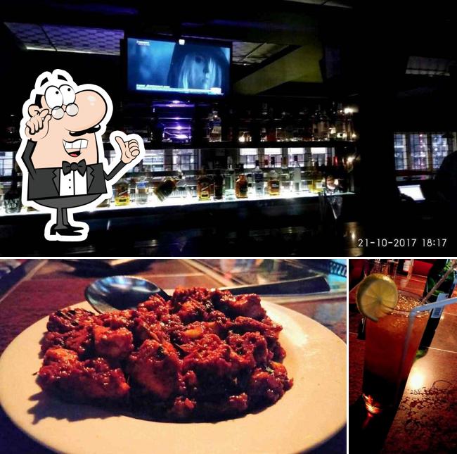 The image of Route 66’s interior and food
