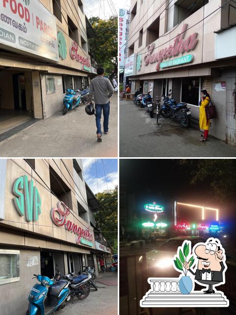 The exterior of Sangeetha Veg Restaurant - Egmore