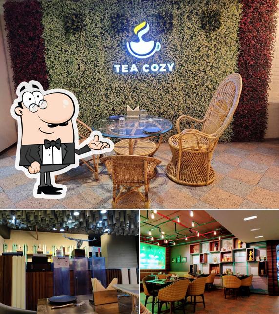 Take a seat at one of the tables at TEA COZY