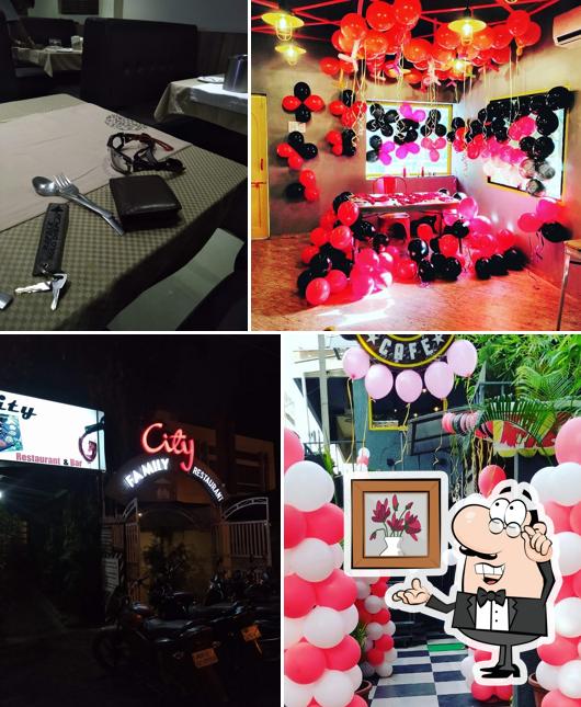 The interior of City Bar & Restaurant