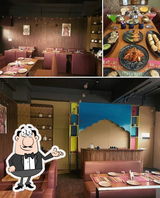 The interior of Crush Multi Cuisine Restaurant