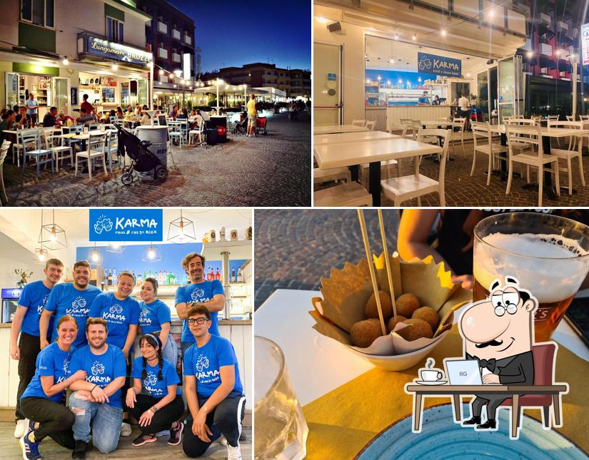 Gli interni di Karma_Food & Fresh Beer