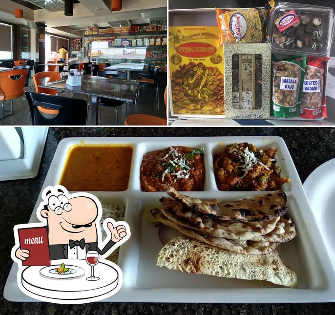 Check out the picture depicting food and interior at Satyam Namkeen
