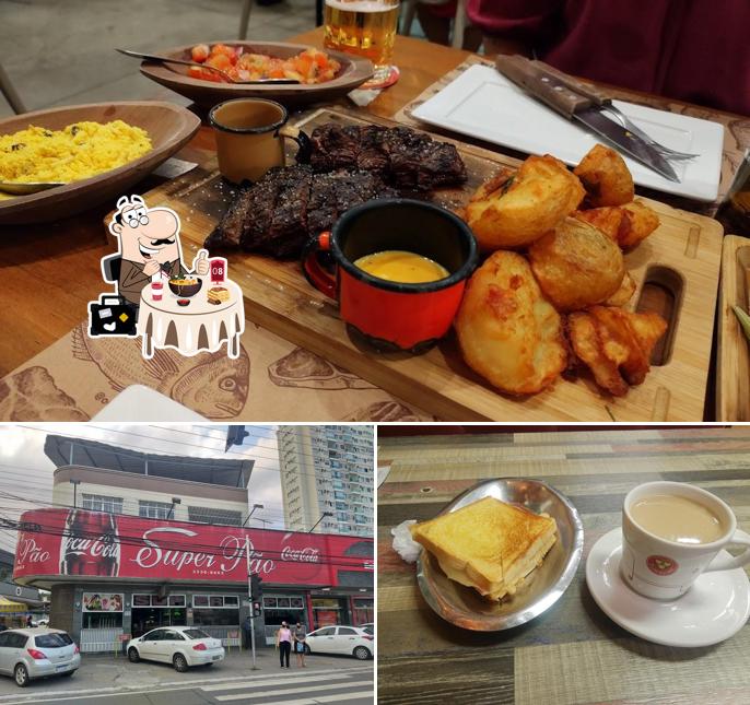 Entre diversos coisas, comida e exterior podem ser encontrados no Panificadora Super Pão