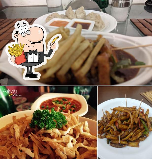 Taste French fries at Ashvita Bistro