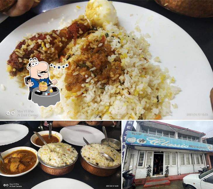 Among different things one can find food and exterior at Classic Restaurant