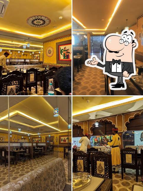 The interior of Ghoomar Traditional Thali Restaurants - Jubilee Walk