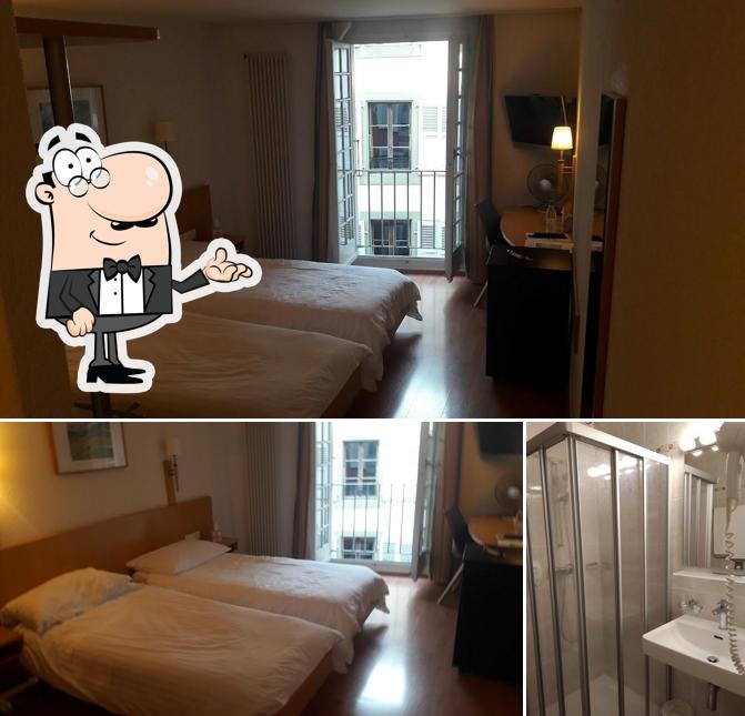Gli interni di Hôtel-Restaurant les Négociants