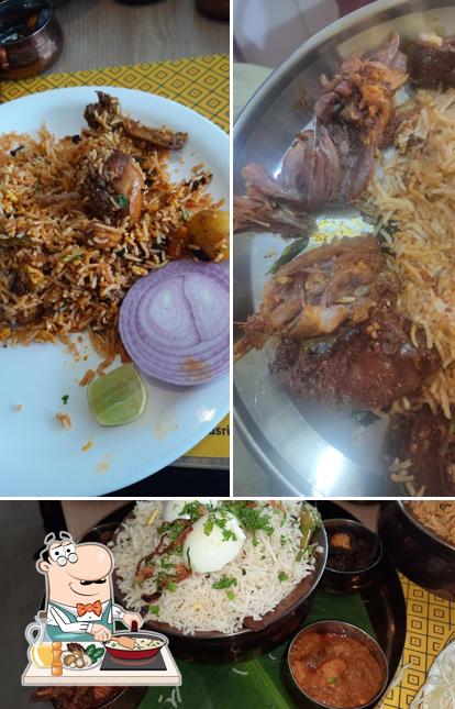 Fried rice at Hotel Vishnu Sri