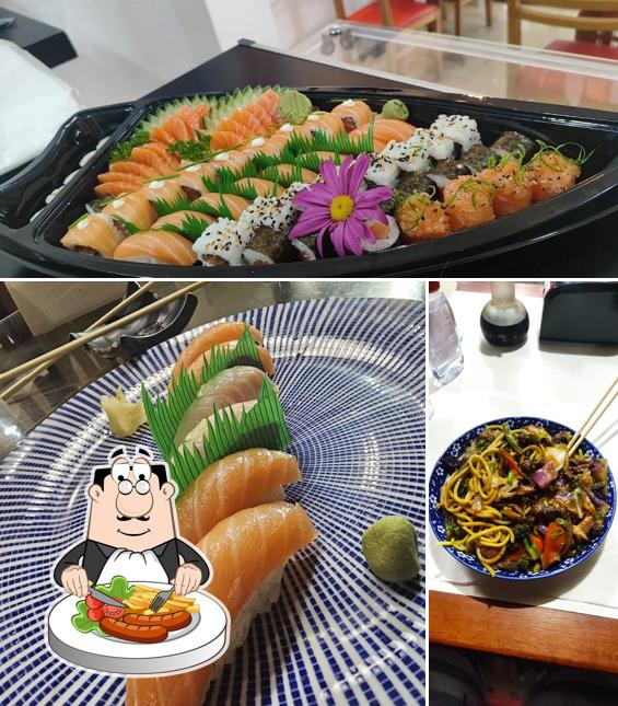 Platos en N'ativos Sushi da Ilha