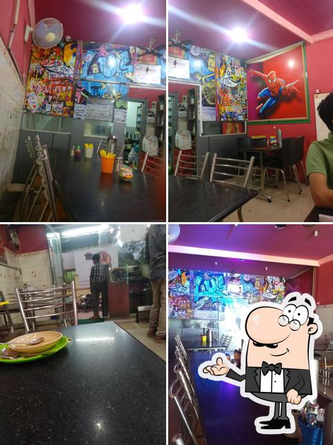 Take a seat at one of the tables at Akansha's Green Kitchen