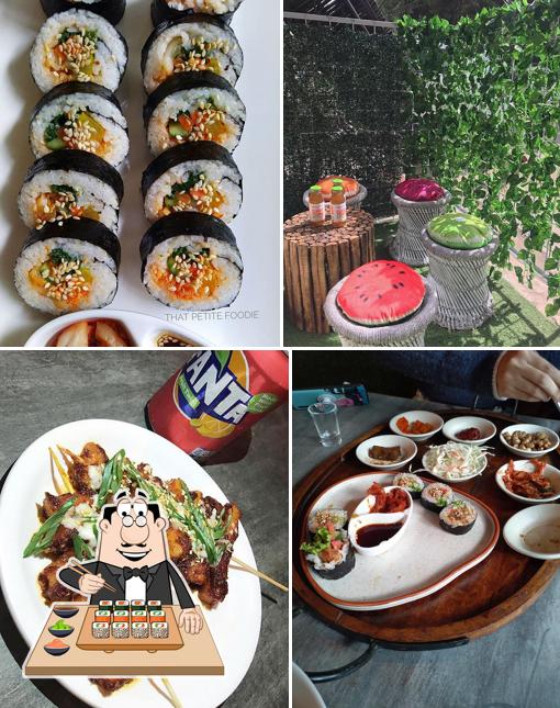 Pick different sushi options