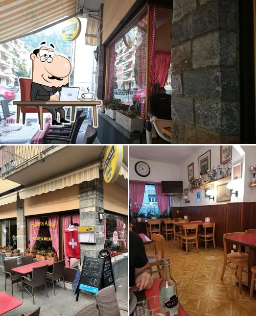 Gli interni di Osteria Alice