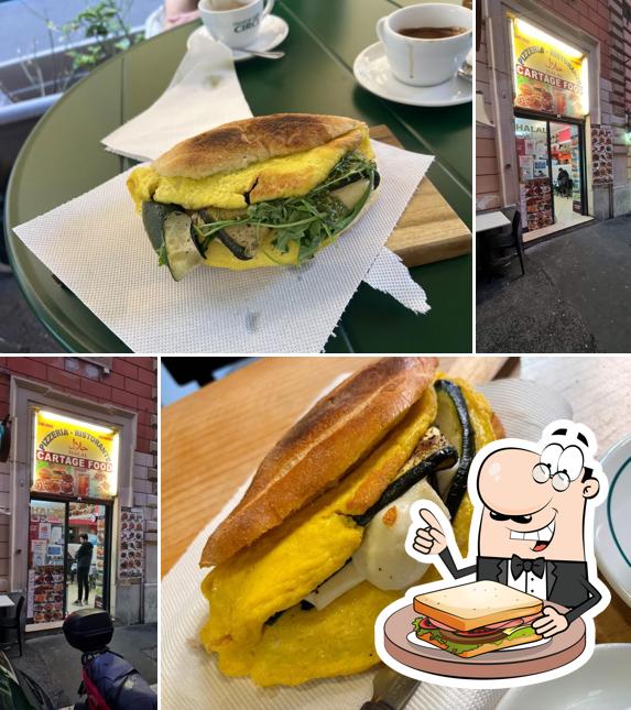 Toast al formaggio al Pizzeria-Ristorante Cartage Food