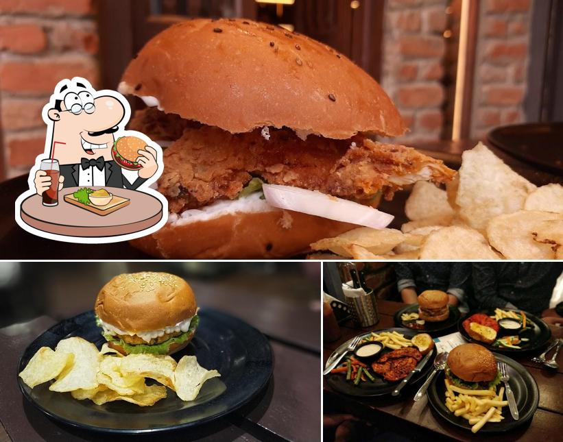 Treat yourself to a burger at Smally's Resto Cafe