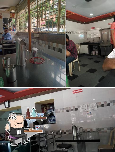 The interior of Vindu Tiffins