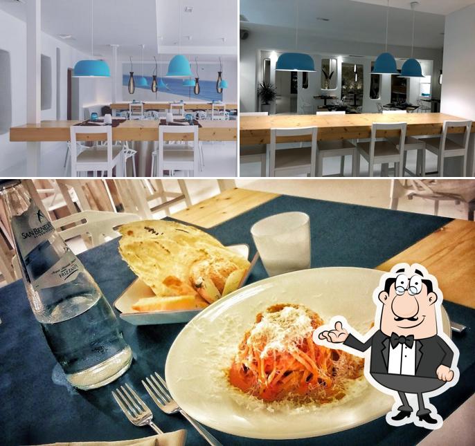 Questa è la foto che raffigura la interni e cibo di Flow Restaurant & Lounge