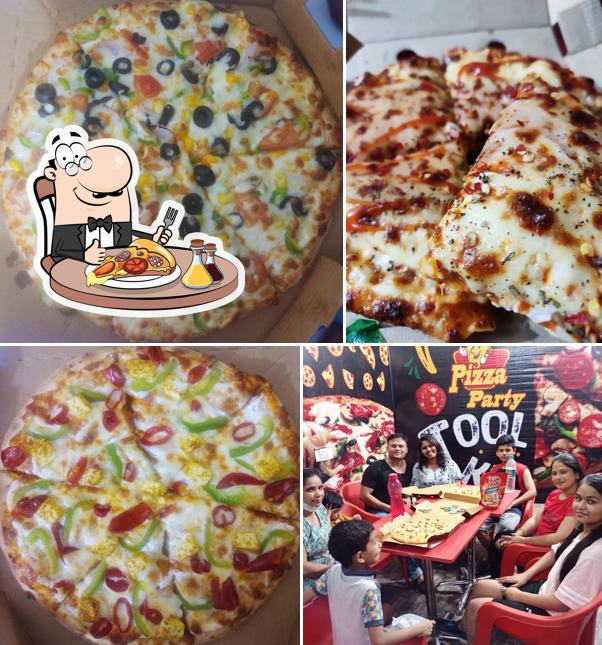 At Pizza party, you can try pizza
